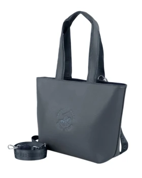 Dámská kabelka Beverly Hills Polo Club BH-4260-23 antracitová 11,5 L