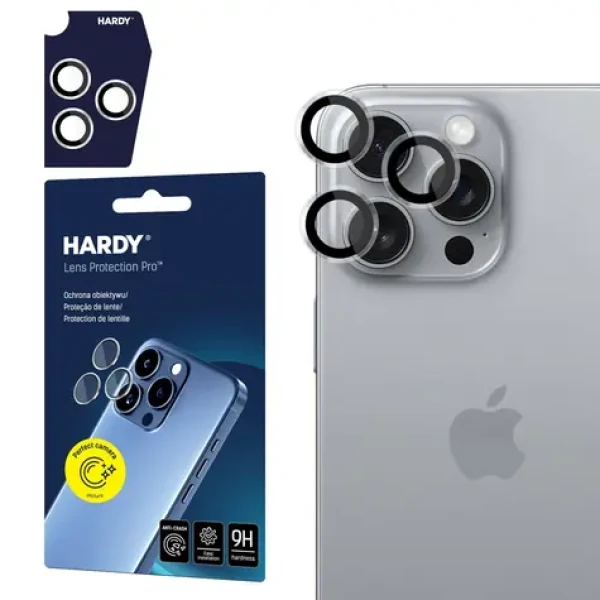 3mk Hardy Lens Protection Pro skla na fotoaparát pro iPhone 16 Pro /16 Pro Max čirý (5903108588751)