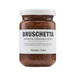 Nicolas Vahé Rajčatová bruschetta s olivami Taggiasca 135 g, červená barva, bílá barva, sklo