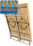 NábytekProNás Sklopná dvoulůžková postel KOMPLET - typ (21 lamel š = 53 mm) ROZMĚR: 180 x 200 cm