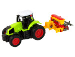 Mamido Elektrické autíčko Rolnícky Traktor s Lisem R/C 1:16 Zelený