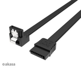 Akasa AK-CBSA09-05BK SATA 3 kabel pravoúhlý 50 cm černá (AK-CBSA09-05BK)