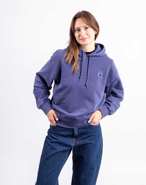 Carhartt WIP W' Hooded Nelson Sweat Aura garment dyed XS