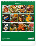Nástěnný kalendář 2027 Notique Gourmet, 48 × 56 cm
