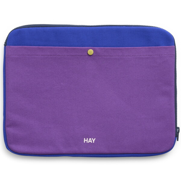 HAY Obal na notebook 13"/14" Purple Multi, fialová barva, textil