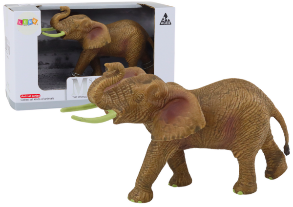 Mamido Kolekcionářská figurka afrického slona se zvednutým chobotem Safari