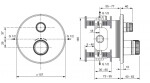 IDEAL STANDARD - CeraTherm Navigo Termostatická sprchová baterie pod omítku, Silver Storm A7295GN