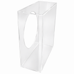 Akrylový stojan na dorty průhledný, čtvercový-25x25x10cm