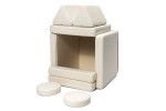 SHAPPY Dětská rozkládací pěnová pohovka SHAPPY PLAY TEDDY Barva: Soft Cream
