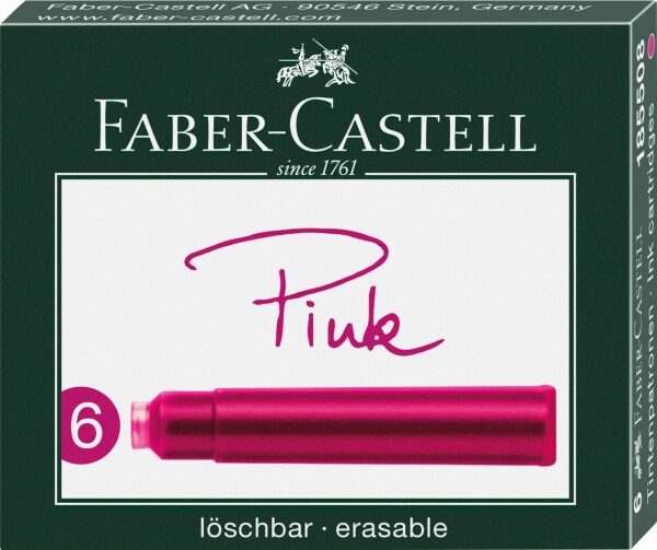 Faber-Castell Inkoustové bombičky růžové 0025/1855080 6 ks