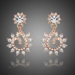 Náušnice Swarovski Elements Clorindia, Bílá/čirá