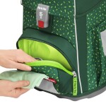 Školní aktovka Step by Step BASIS, Green Graphics - 4 dílný set, AGR certifikát