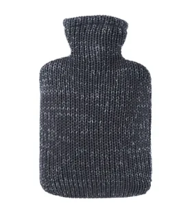 Hugo Frosch Classic Termofor s pleteným lurexovým obalem - antracitová (4250098505901)