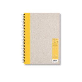 Zápisník B5 linka, žlutý, 50 listů
