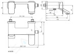 IDEAL STANDARD - Tonic II Vanová baterie, chrom A6338AA