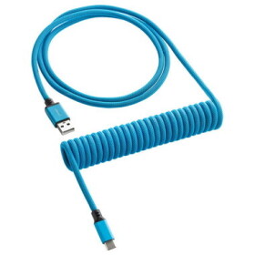 CableMod Classic Coiled Keyboard Cable USB-C - USB-A 1.5m Spectrum Blue / Kabel pro klávesnici (CM-CKCA-CLB-KLB150KLB-R)