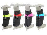 Slim-rainy obleček pro psa na zip Barva: Černo-červená, Délka zad (cm): 51, Obvod hrudníku: 74 - 80 cm