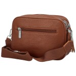 Trendy malá dámská koženková crossbody Kirikay, hnědá
