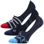 VOXX Ponožky extra nízké VORTY mix NAVY (3 páry) 43-46 114199