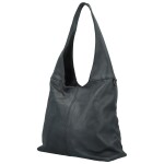 Trendy dámská koženková kabelka na rameno Marlen, tmavě modrá