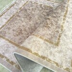 DumDekorace Moderní vintage koberec béžovo-zlatý s orientálním vzorem Šířka: 160 cm | Délka: 220 cm