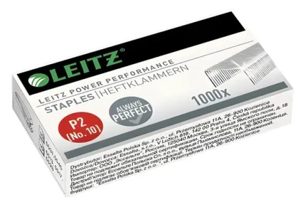 Leitz Power Performance P2 / Drátek do sešívačky / No. 10 / 1000 ks / pozinkovaná ocel (55770000)