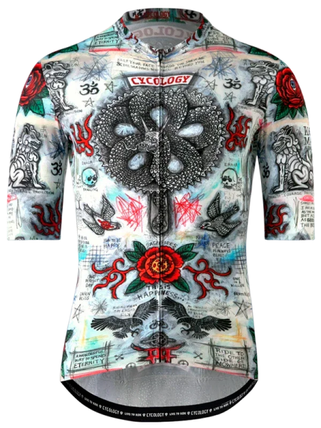 Cyklodres Temple, men, krátký rukáv (Motiv Temple, velikost 3XL)