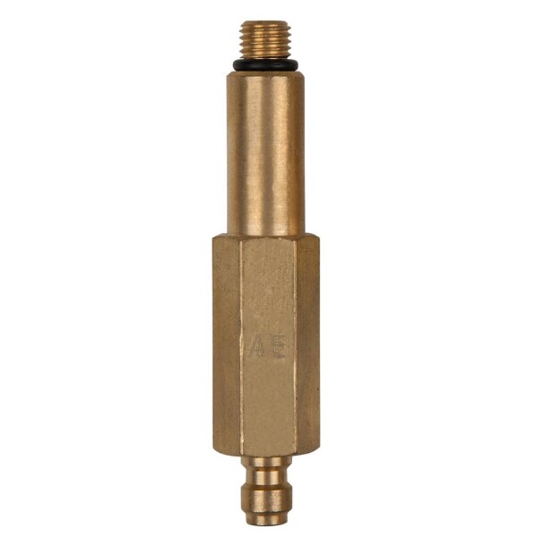 KS Tools 150.2345 Adaptér (dlouhý), závit M8 x 1,0 a 1/4 přípojka na hadici s těsnicím kroužkem