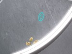 Erga Charlotte, kulaté LED zrcadlo 70cm, černý kovový rám, 1610 lm, 6500K, přední boční osvětlení, ERG-V01-204-7070-BK