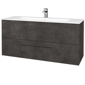 Dřevojas - Umyvadlová skříňka GIO SZZ2 120 - D16 Beton tmavý / Úchytka T06 / D16 Beton tmavý 406462H