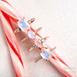 Royal Fashion prsten 14k zlato Vermeil GU-DR23091R-ROSEGOLD-MOONSTONE-TOPAZ Velikost: 7 (EU: 54-56)
