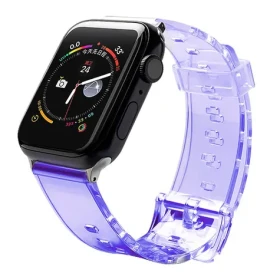Hurtel Silicone Strap Light fialová / Řemínek / Apple Watch 42/44 mm / Silikonový