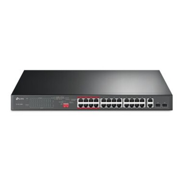 TP-LINK TL-SL1226P / 26-port Switch / 24-Port 10|100Mbps PoE+ / 2 Gigabit RJ45 / 2 Combo SFP Slots (TL-SL1226P)