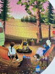 ViSSEVASSE Puzzle Van life 1000 dílků, hnědá barva, papír