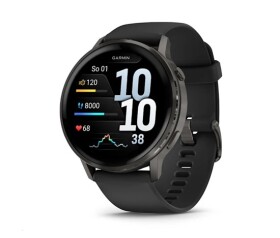 Garmin Venu® 4 - 45 mm Slate a Černý silikonový řemínek EDF_2393756