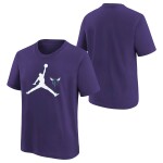 Dětské tričko Charlotte Hornets NBA Jordan Jumpman Logo T-Shirt Fialová (YOUTH)