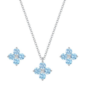 Luxusní souprava šperků Swarovski Elements Azurielle, Modrá 46 cm
