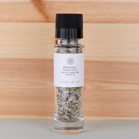 ADD:WISE Sůl s francouzskými bylinkami v mlýnku 95 g, šedá barva, černá barva, čirá barva