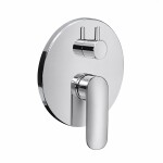 Mereo Sprchová podomítková baterie s přepínačem, Pego, Mbox, kulatý kryt, chrom CB60106PA