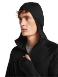 Pánská merino mikina ICEBREAKER Mens 150 MerinoFine Ace LS Zip Hoodie, Black velikost: XXL