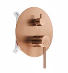 REA - Podomítková sprchová sada Foss Clif Brush Copper + BOX REA-P5649