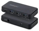 StarTech 311UE-USB-HUB černá / Rozbočovač / USB-C + 3x USB-A / napájecí adaptér (311UE-USB-HUB)