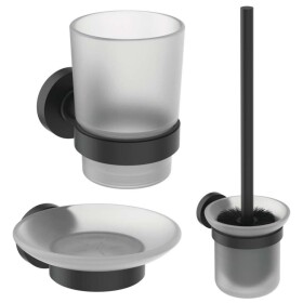 IDEAL STANDARD - IOM Sada doplňků do koupelny, matné sklo/černá A9245XG