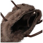 Módní dámská plyšová kabelka do ruky Pelaya, coffee