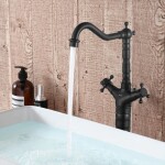 REA - Umyvadlová Kuchyňská baterie Rustico Old Black REA-B5520