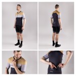 Dres FORCE ANNIVERSARY UNI kr. rukáv, černo-zlatý, velikost L (Barva černo-zlatá)