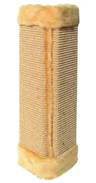 CAT-GATO Škrabadlo rohové 21x50 cm / Škrabadlo pro kočky / sisal, plyš / béžová (319585)