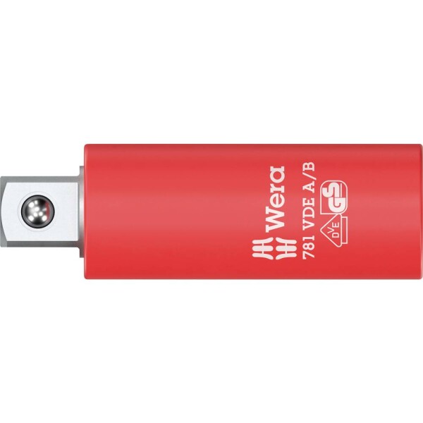 Wera 781 A/B VDE 05024690001 Čtyřhran pevný 10 mm (3/8 ) adaptér zástrčného klíče izolovaná, mechanické zablokování 6.3 mm 1/4 1/4 (6,3 mm)