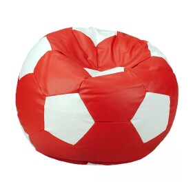 FRONTI Sedací vak - míč 110 cm - červená + bílá
