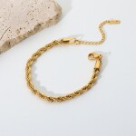 ELENYS Milano Chain – pozlacený náramek 18K žluté zlato Délka náramku: 17,5 + 5 cm / max. 22,5 cm
